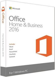 Microsoft Office 2016 Home and Business produkt